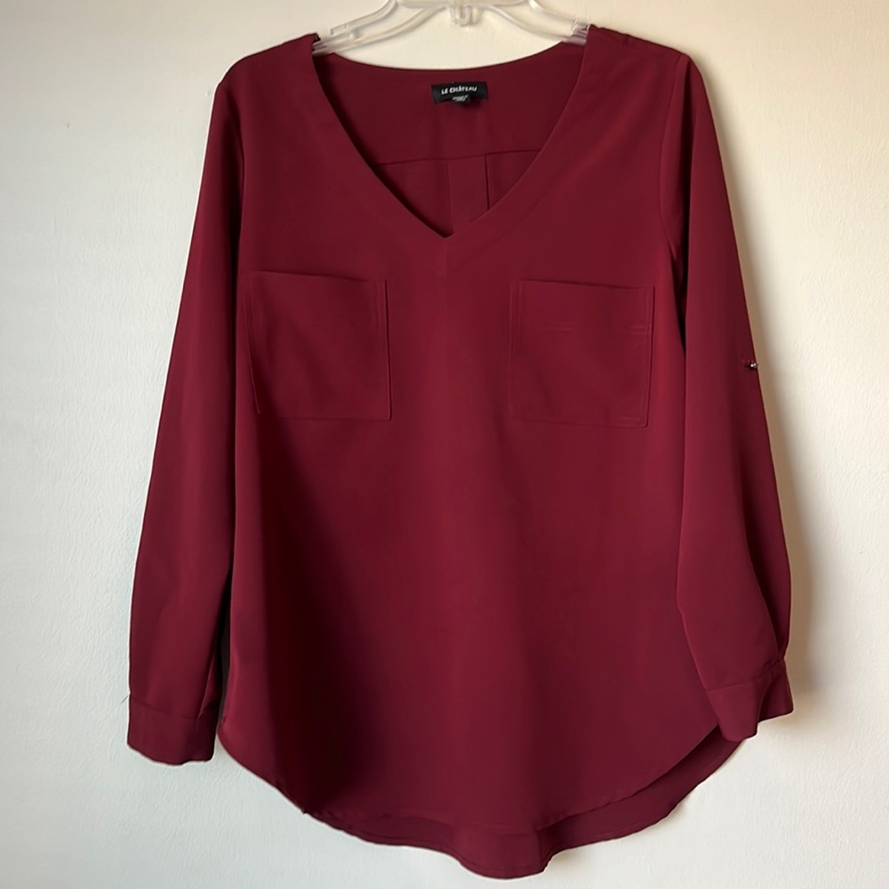 Le Chateau blouse EUC size Medium